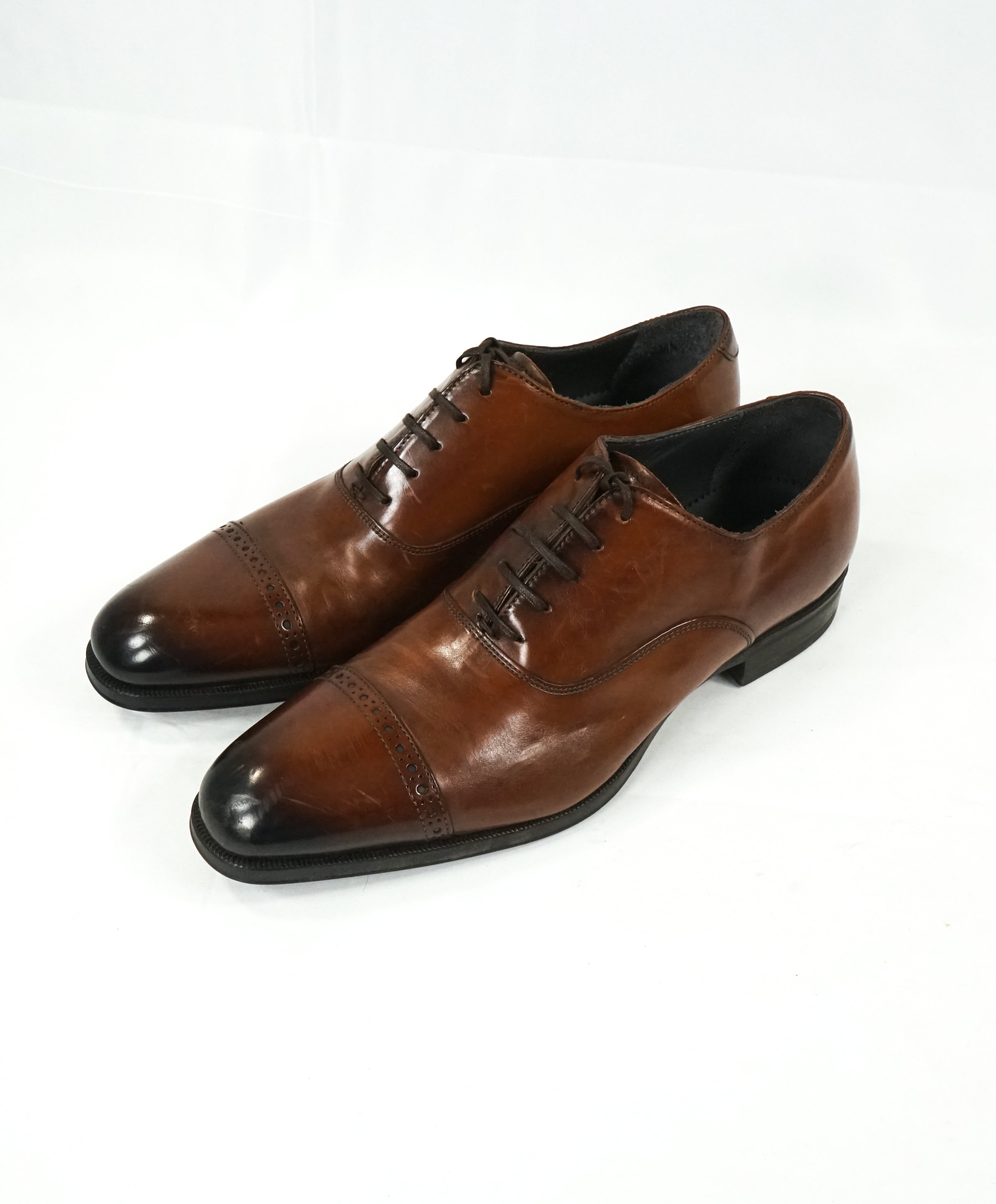 TO BOOT NEW YORK - Burnt Tip Cap Toe Oxfords W Round Toe - 7