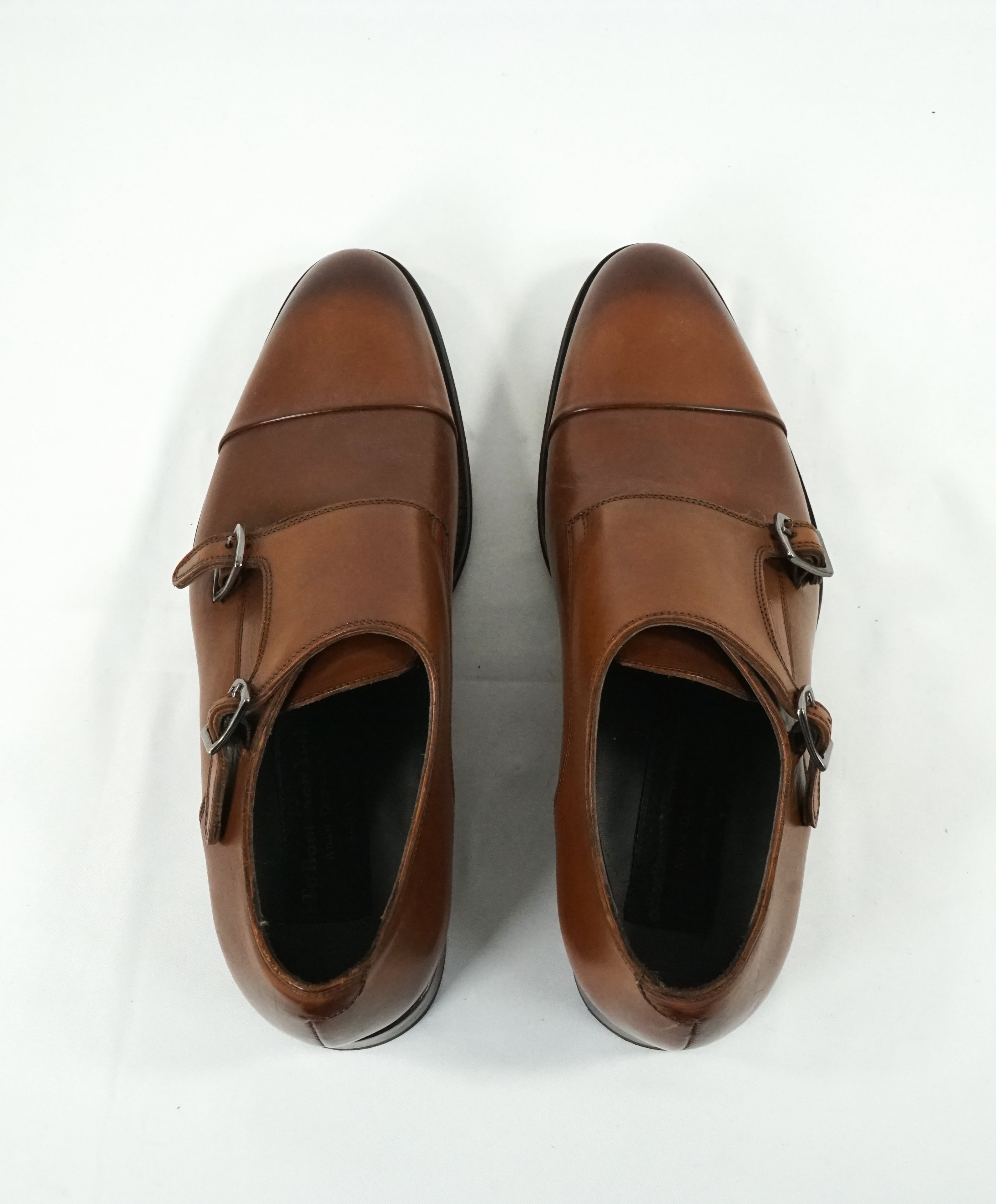 TO BOOT NEW YORK - Double Monk Strap Loafers Brown Round Toe - 7.5