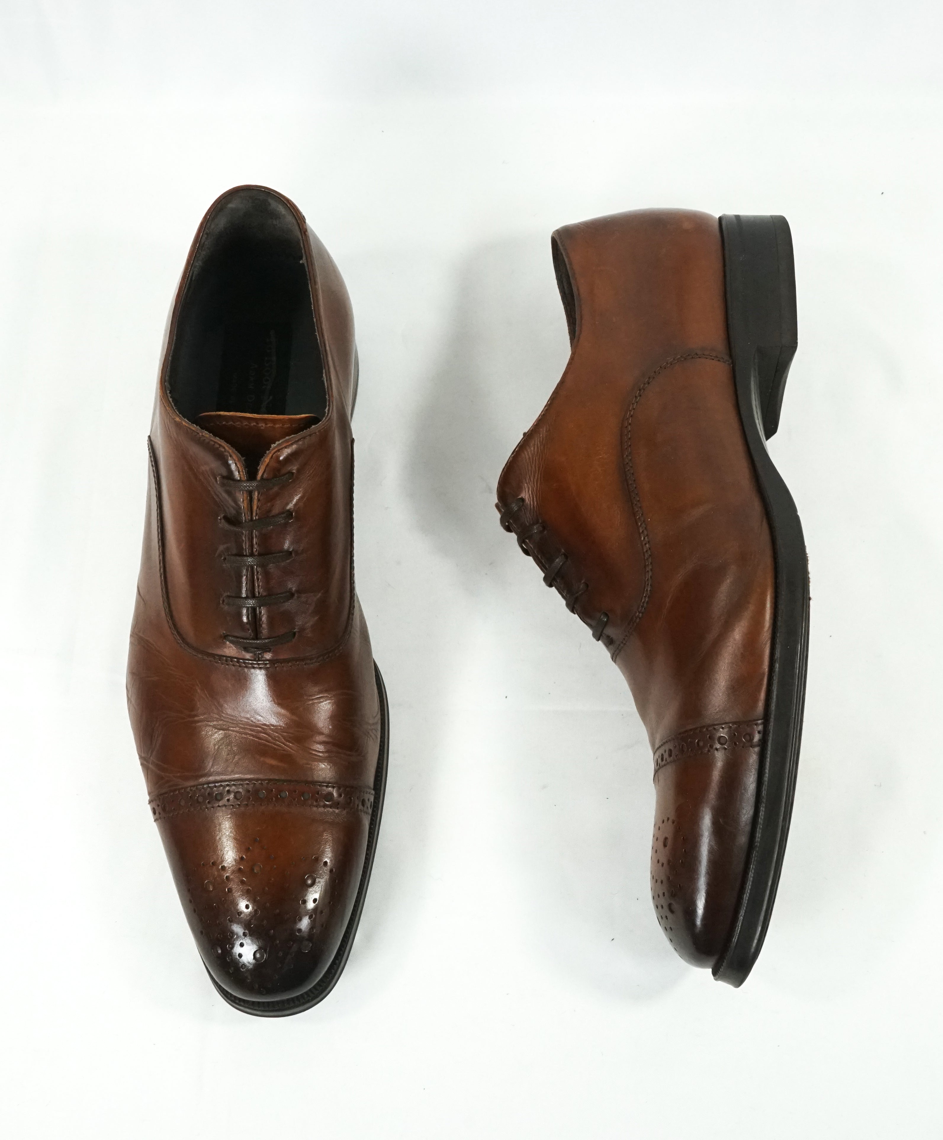 TO BOOT NEW YORK - Burnt Tip Cap Toe Oxfords W Round Toe - 10