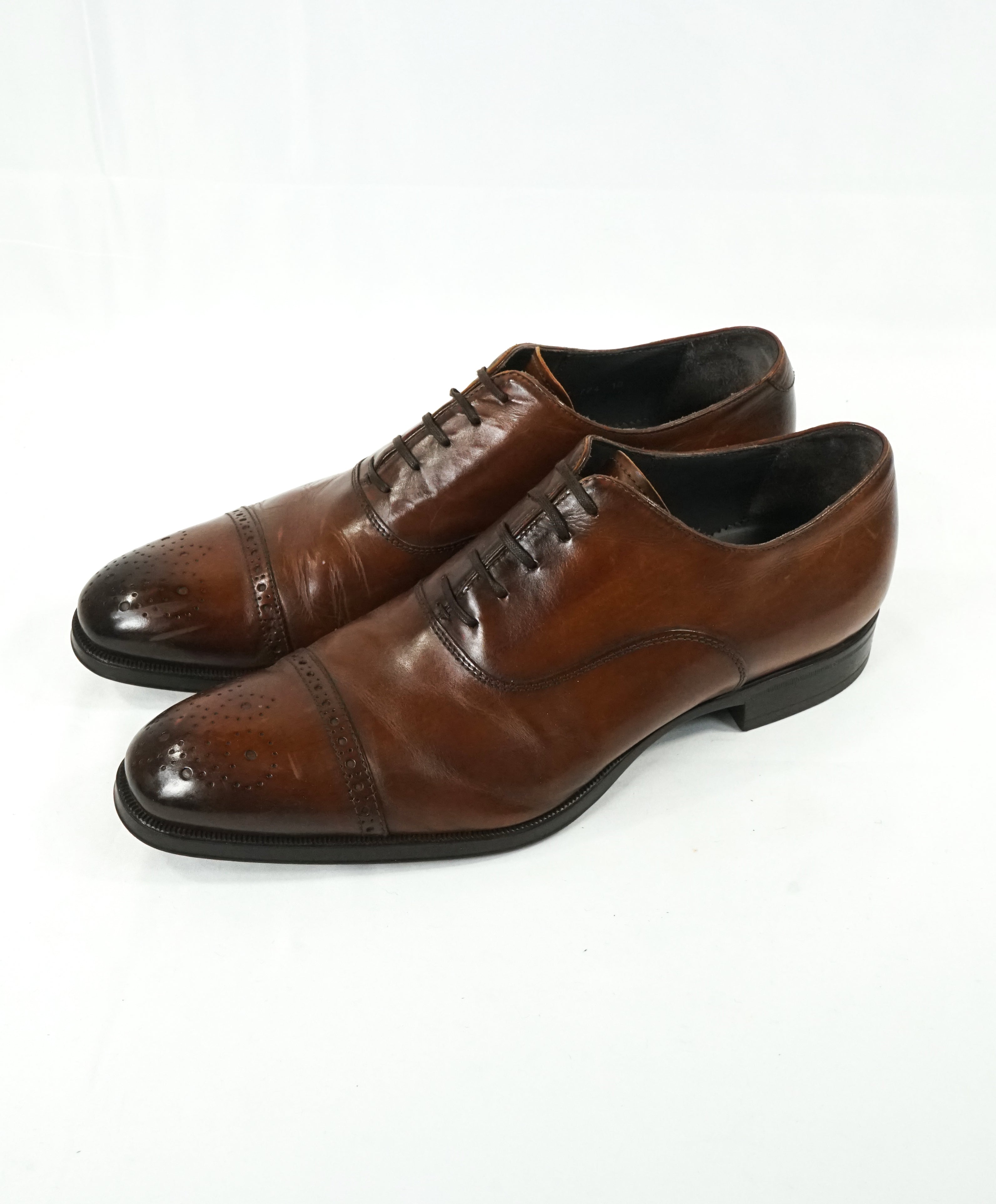 TO BOOT NEW YORK - Burnt Tip Cap Toe Oxfords W Round Toe - 10