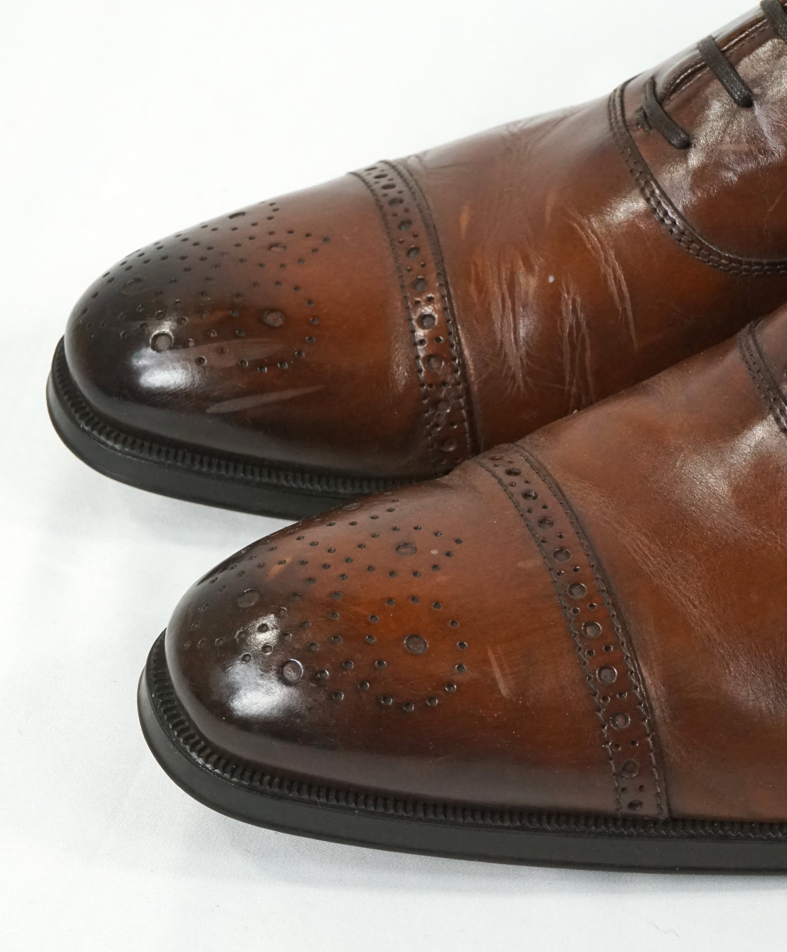 TO BOOT NEW YORK - Burnt Tip Cap Toe Oxfords W Round Toe - 10