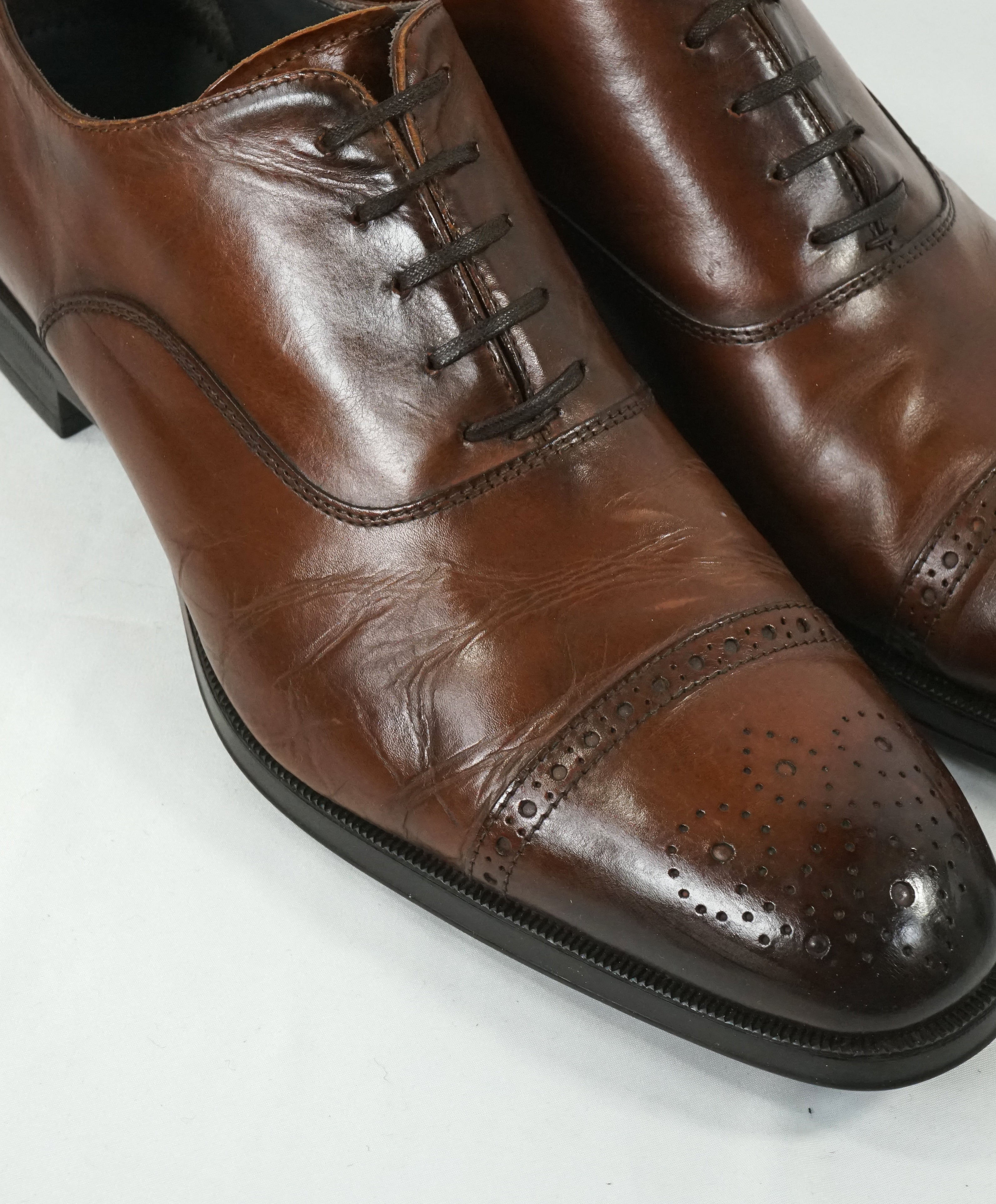 TO BOOT NEW YORK - Burnt Tip Cap Toe Oxfords W Round Toe - 10