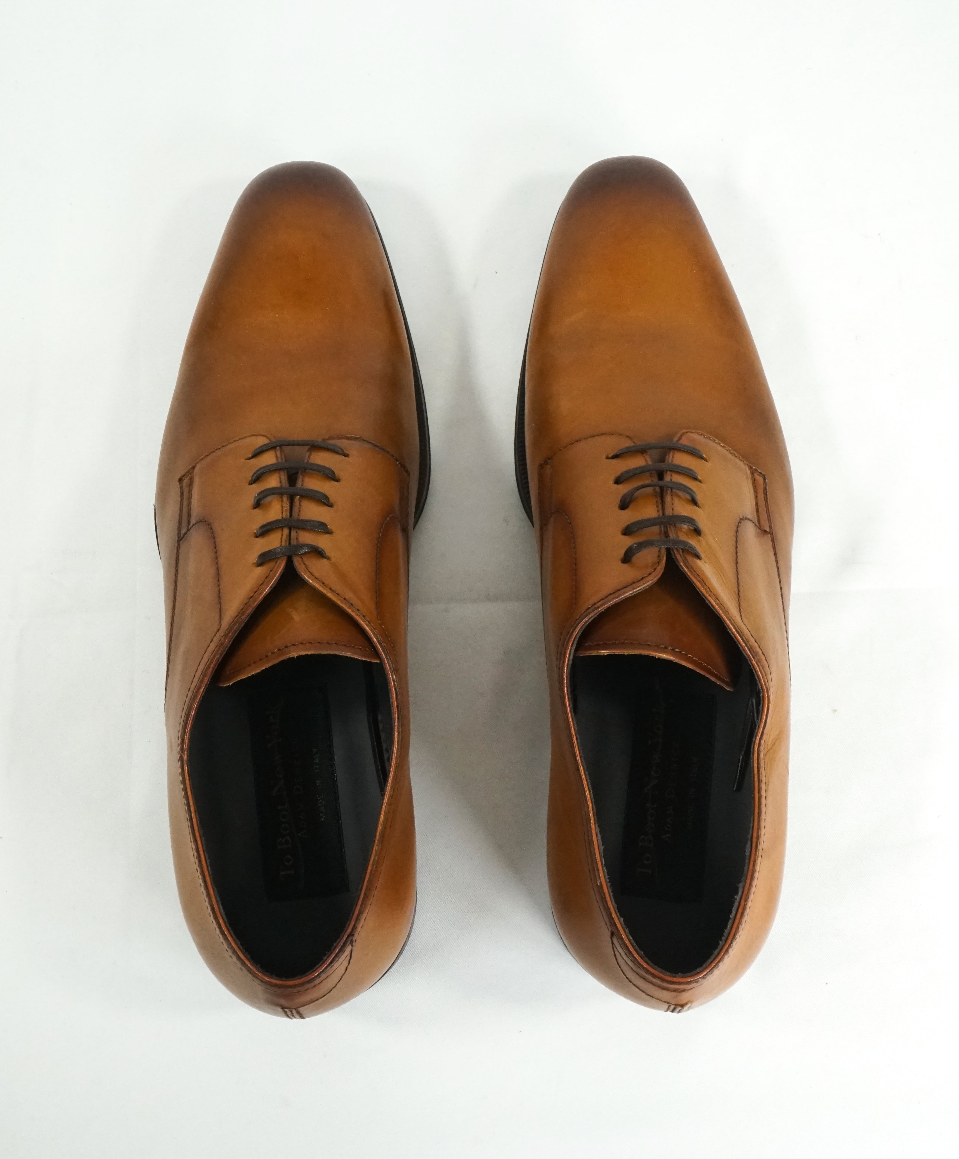 TO BOOT NEW YORK - Burnished Tip Sleek Oxfords W Rubber Sole - 10.5