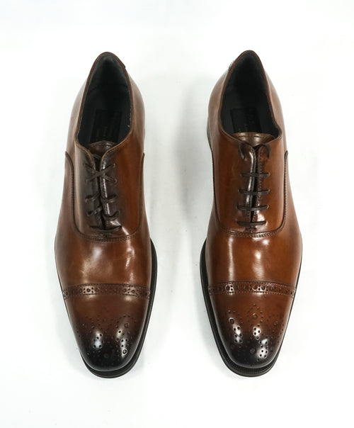 TO BOOT NEW YORK - Cap-Toe Brogue Oxford Brown With Slim Silhouette - 9