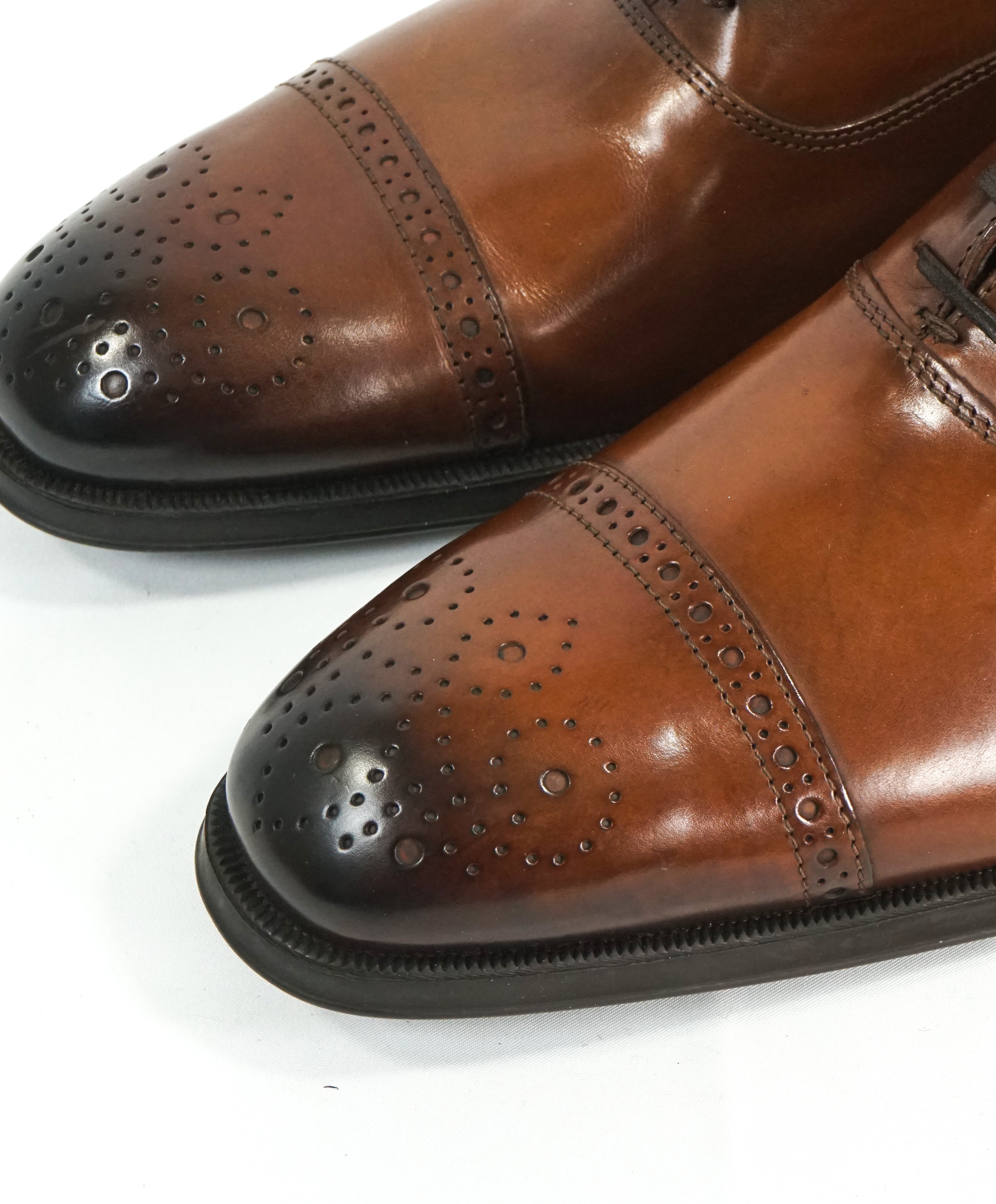 TO BOOT NEW YORK - Cap-Toe Brogue Oxford Brown With Slim Silhouette - 9