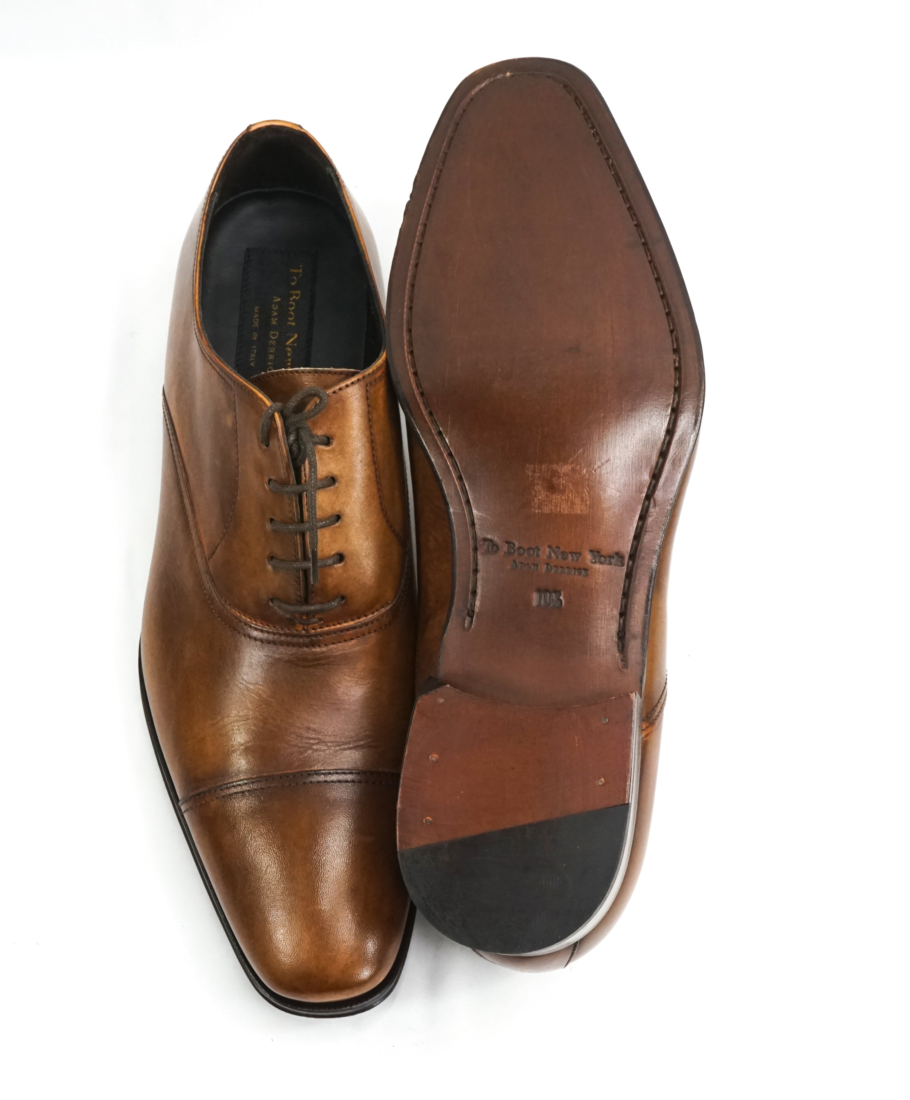 TO BOOT NEW YORK - “Grant” Brown Leather Oxford - 10.5