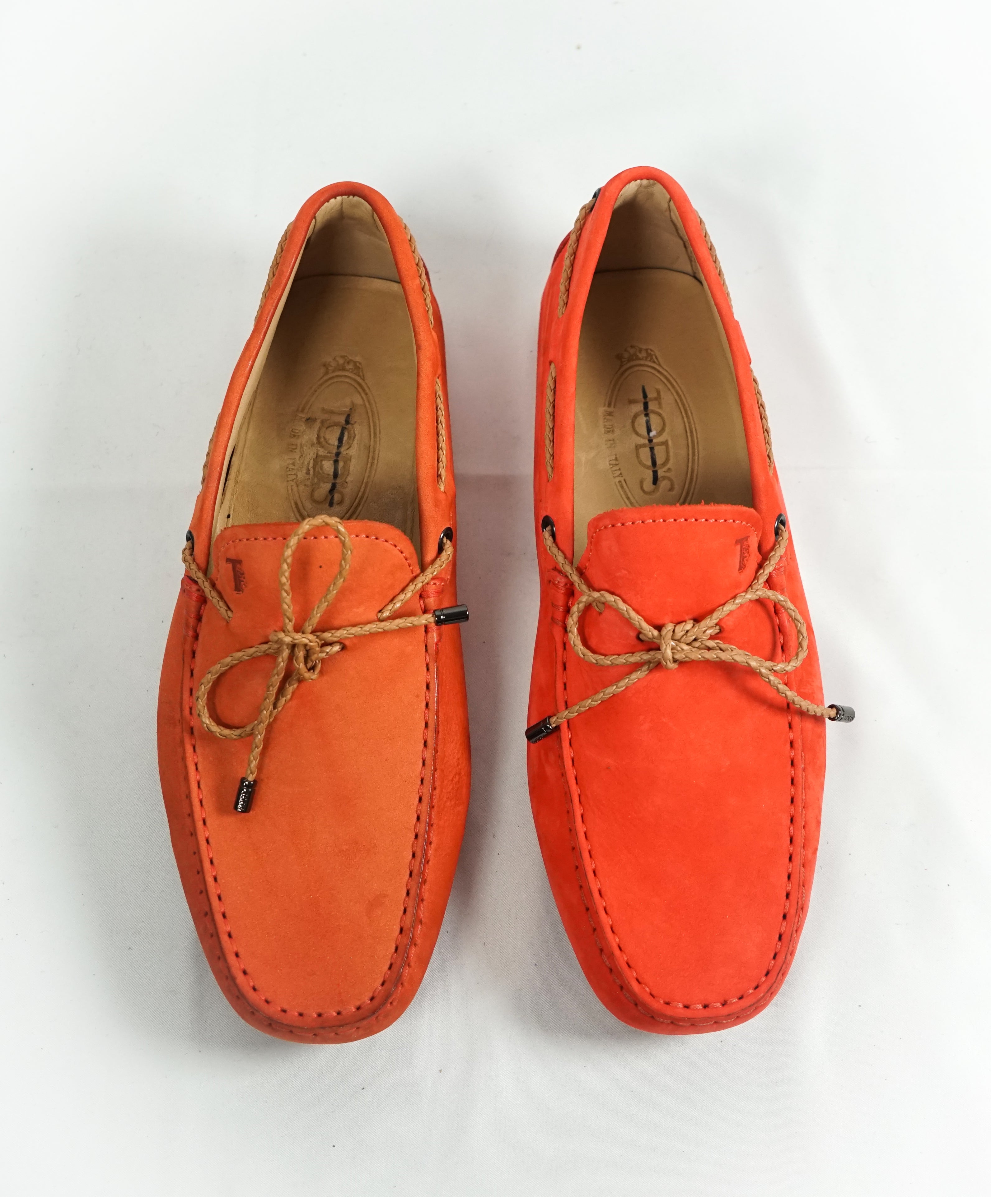 TOD’S - “Laccetto” Driver Detailed Loafers Orange - 6.5