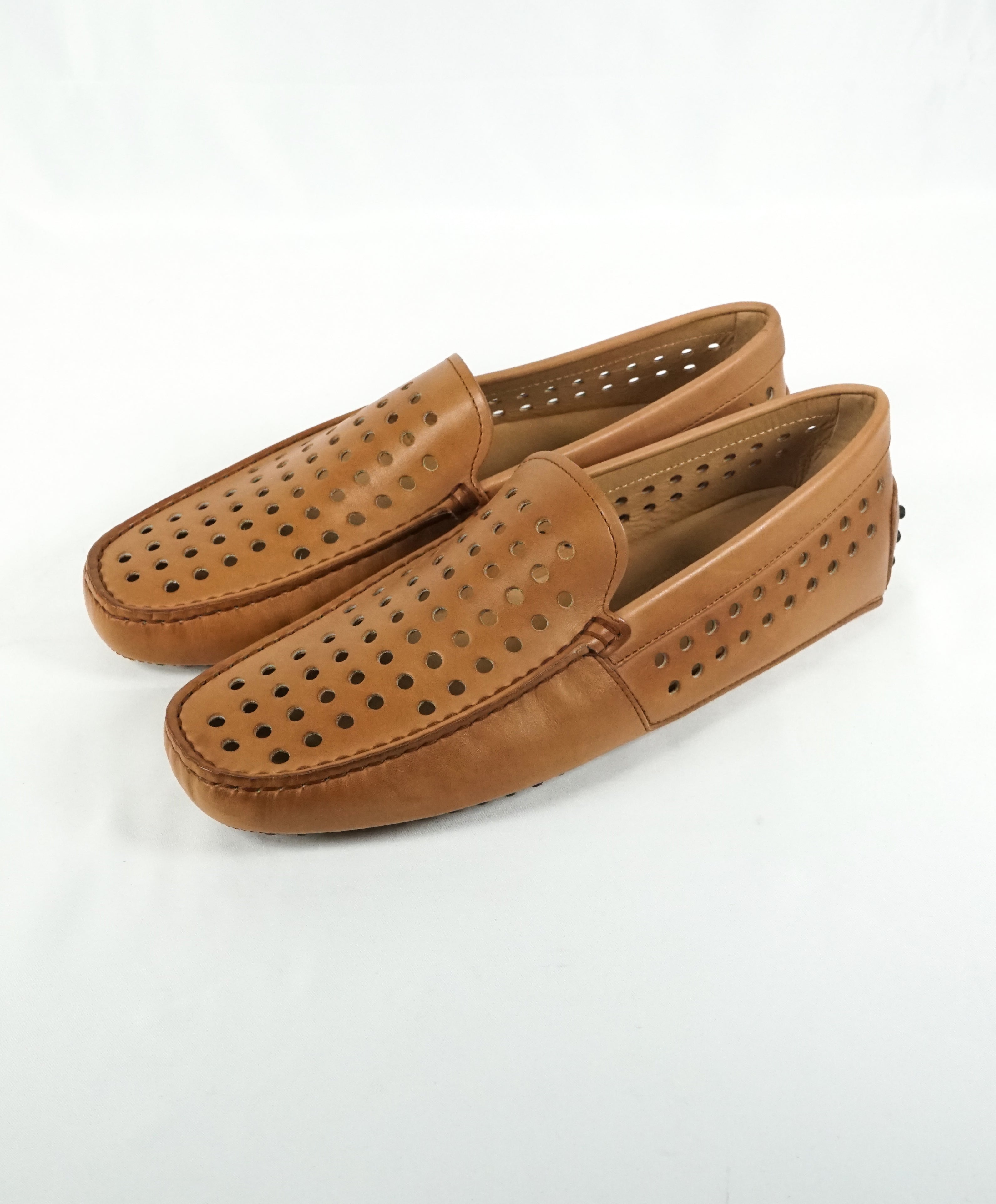 TOD’S - Brown Perforated Summer “Mocassino Gommini” Loafers - 7