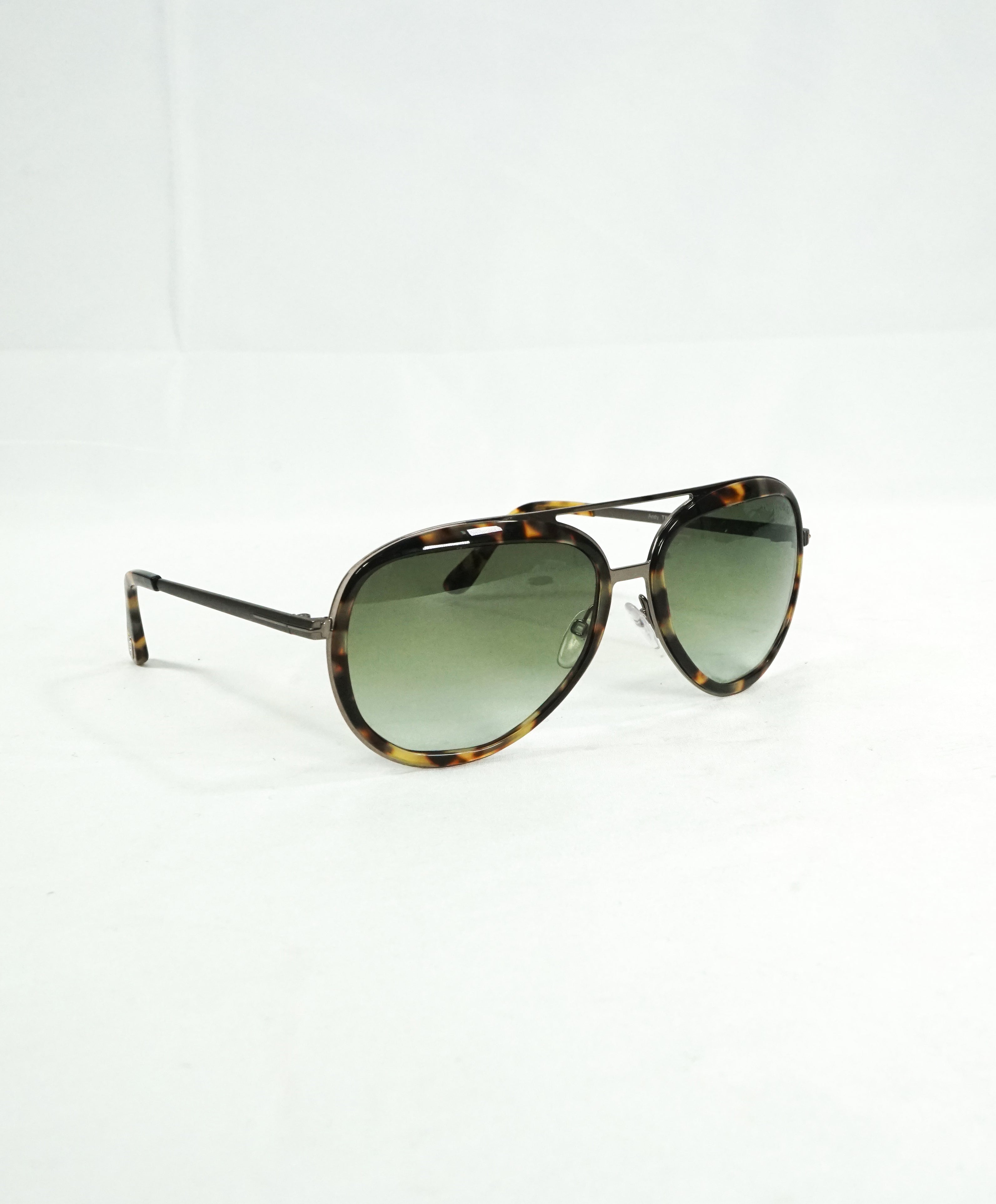 TOM FORD - "TF468" ANDY Havana Tortoise Shell Gradient Lens Sunglasses - 58-17 140