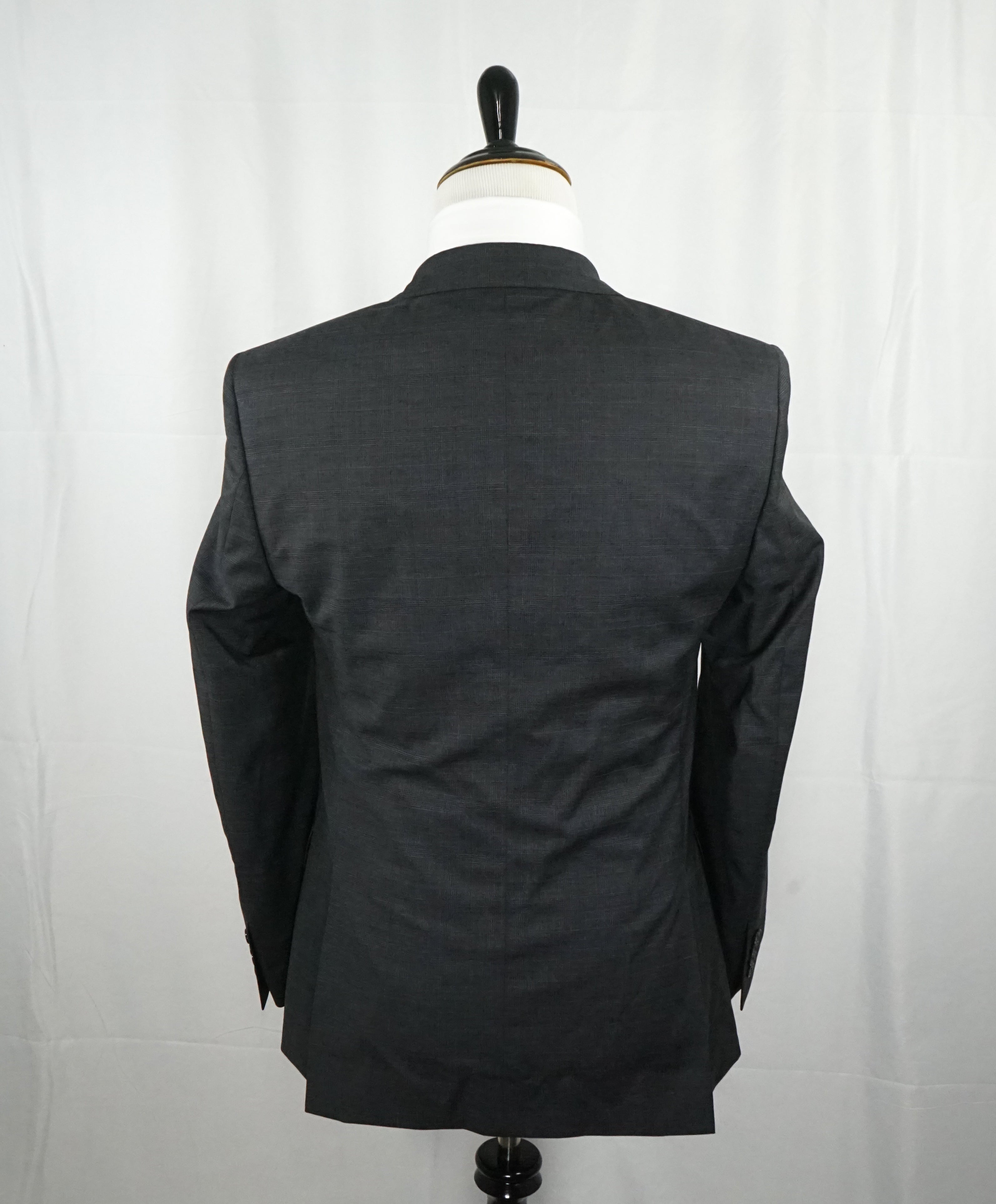 VERSACE COLLECTION - Gray Prince of Wales Check Plaid Suit - 40L