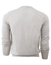 $495 ELEVENTY - Fine Gauge WOOL/SILK Gray Tipped Crewneck Sweater- S