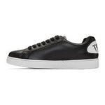 PRADA - Black Leather Vitello Fumetto Comic Patch Sneaker - 10 US