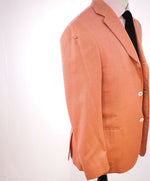 $4,995 ISAIA - 97% CASHMERE Orange "AquaCashmere" Orange Summer Blazer - 40R