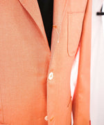 $4,995 ISAIA - 97% CASHMERE Orange "AquaCashmere" Orange Summer Blazer - 40R