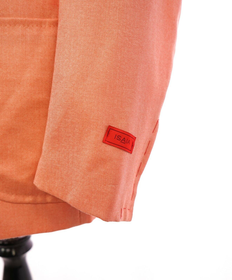 $4,995 ISAIA - 97% CASHMERE Orange "AquaCashmere" Orange Summer Blazer - 40R