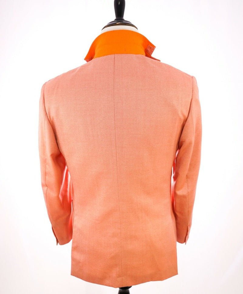 $4,995 ISAIA - 97% CASHMERE Orange "AquaCashmere" Orange Summer Blazer - 40R