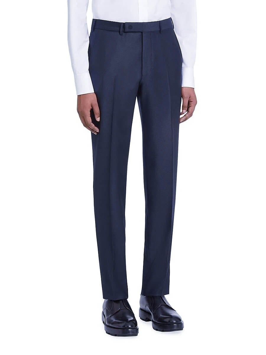 ERMENEGILDO ZEGNA - "MICNVY" Navy Blue Premium Dress Pants - 36W (52EU)